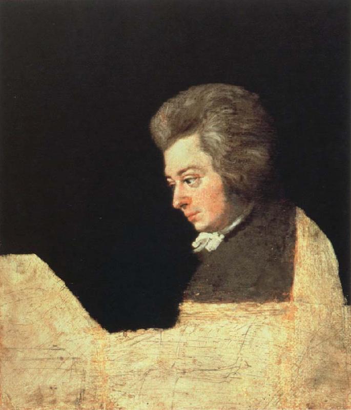 joseph lange mozart at the pianoforte oil painting picture